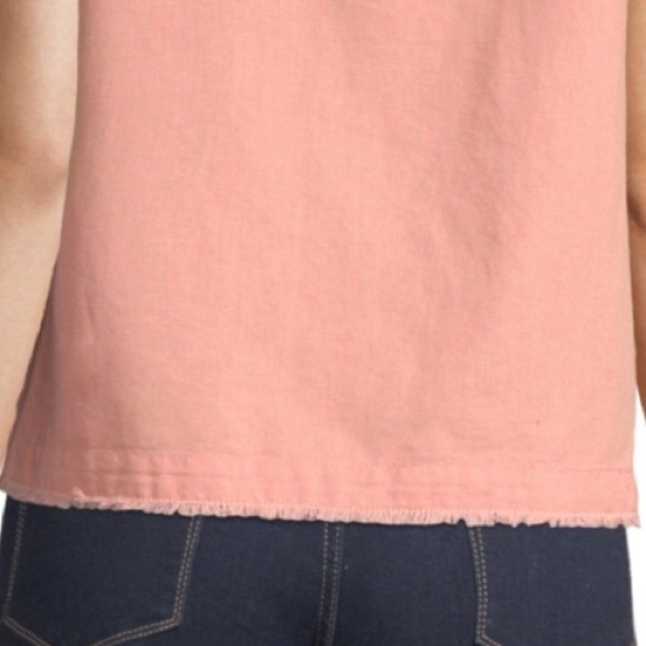 LINEN-COTTON TANK TOP - Picture 3 of 9